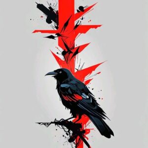 Raven Art Hoodie - Image 4