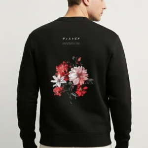 Japanese Floral Aesthetic Sweatshirt - Image 2